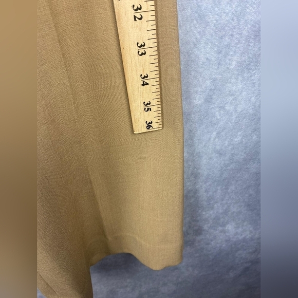 Ann Taylor Devin  camel trousers Slim Flare Women's office pants Size 12 - Picture 9 of 10